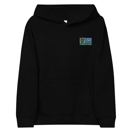 Non GMO Verified Kids fleece hoodie