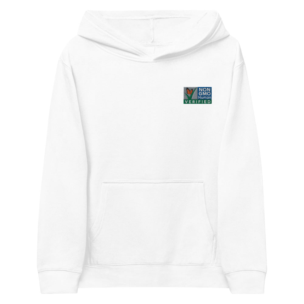 Non GMO Verified Kids fleece hoodie