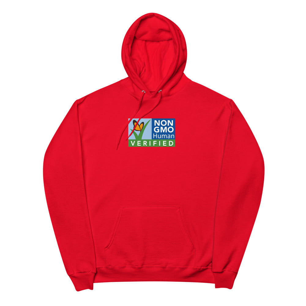 Non GMO Verified Unisex fleece hoodie