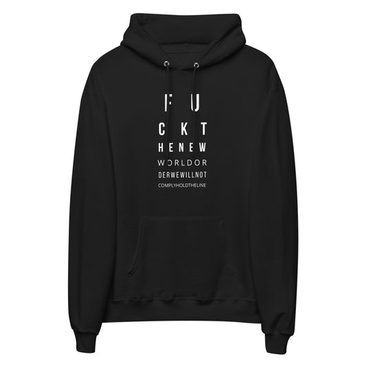 Eye Chart Unisex fleece hoodie