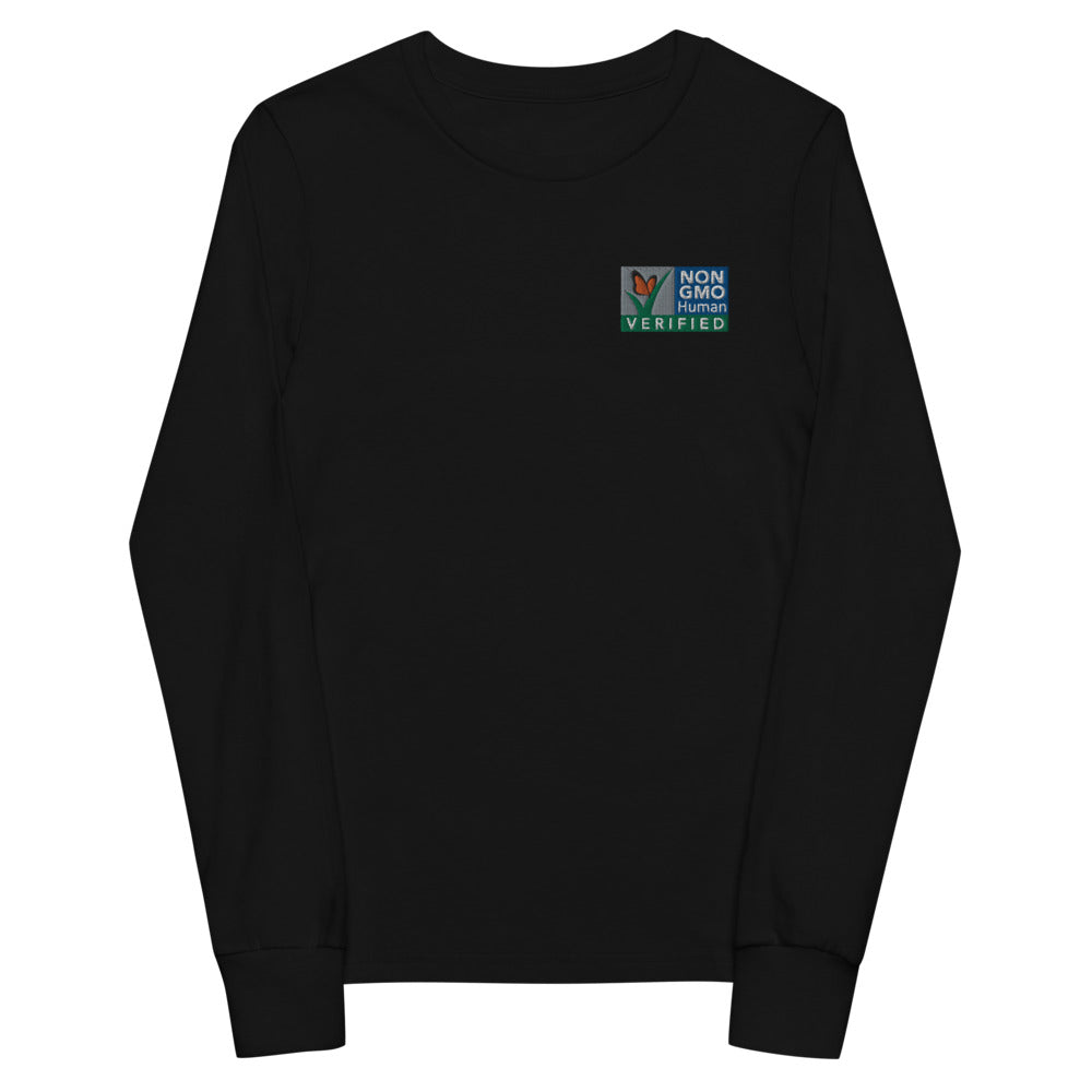 Non GMO Verified Youth long sleeve tee